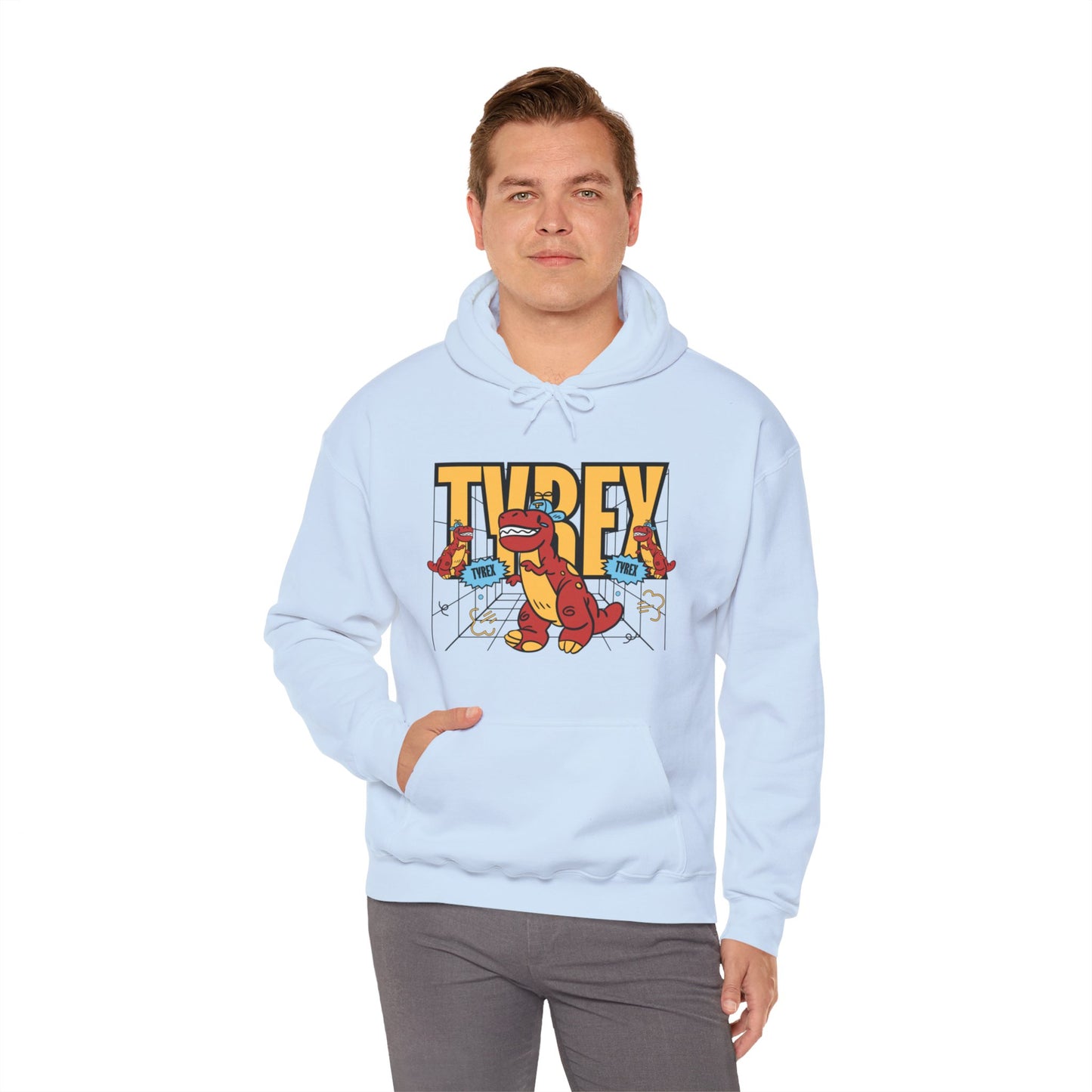 Tyrex Funny Hooded Sweatshirt - DUGO