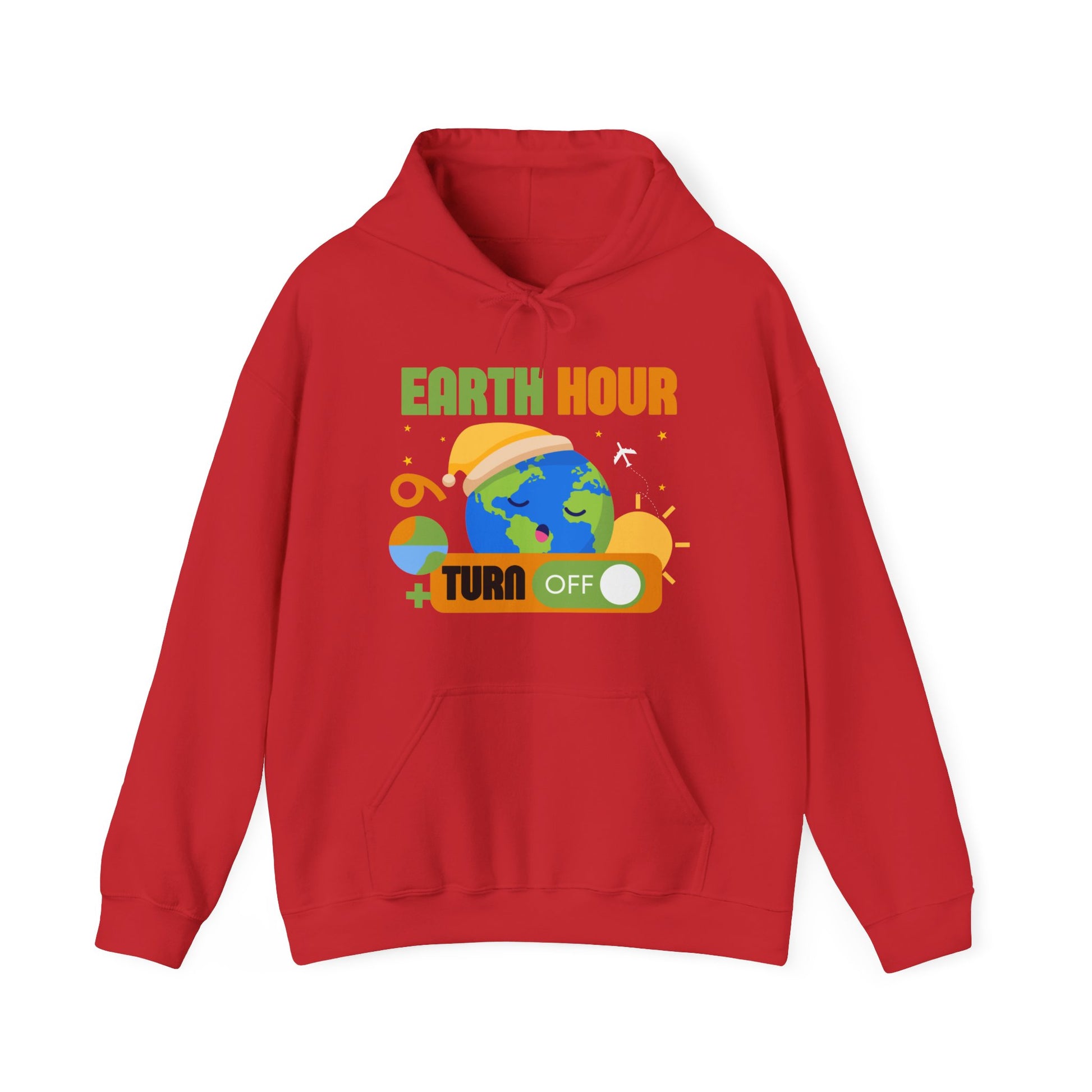 Earth Hour Hooded Sweatshirt Fashion - DUGO