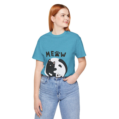 Meow Cat Short Sleeve Tshirt Fashion - DUGO