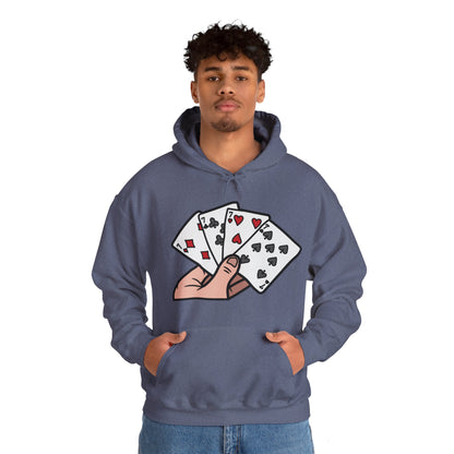 Poker Hooded Sweatshirt Fashion - DUGO