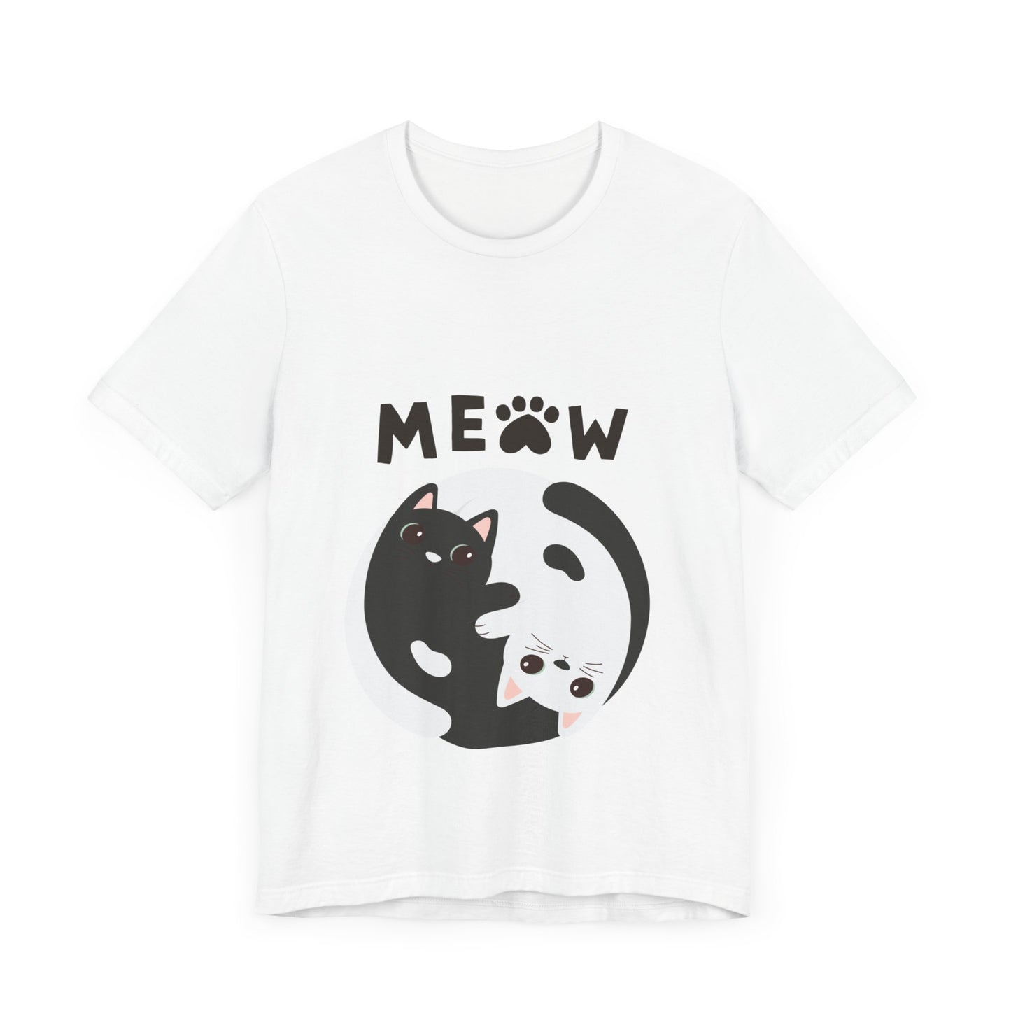 Meow Cat Short Sleeve Tshirt Fashion - DUGO