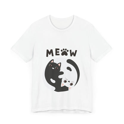 Meow Cat Short Sleeve Tshirt Fashion - DUGO