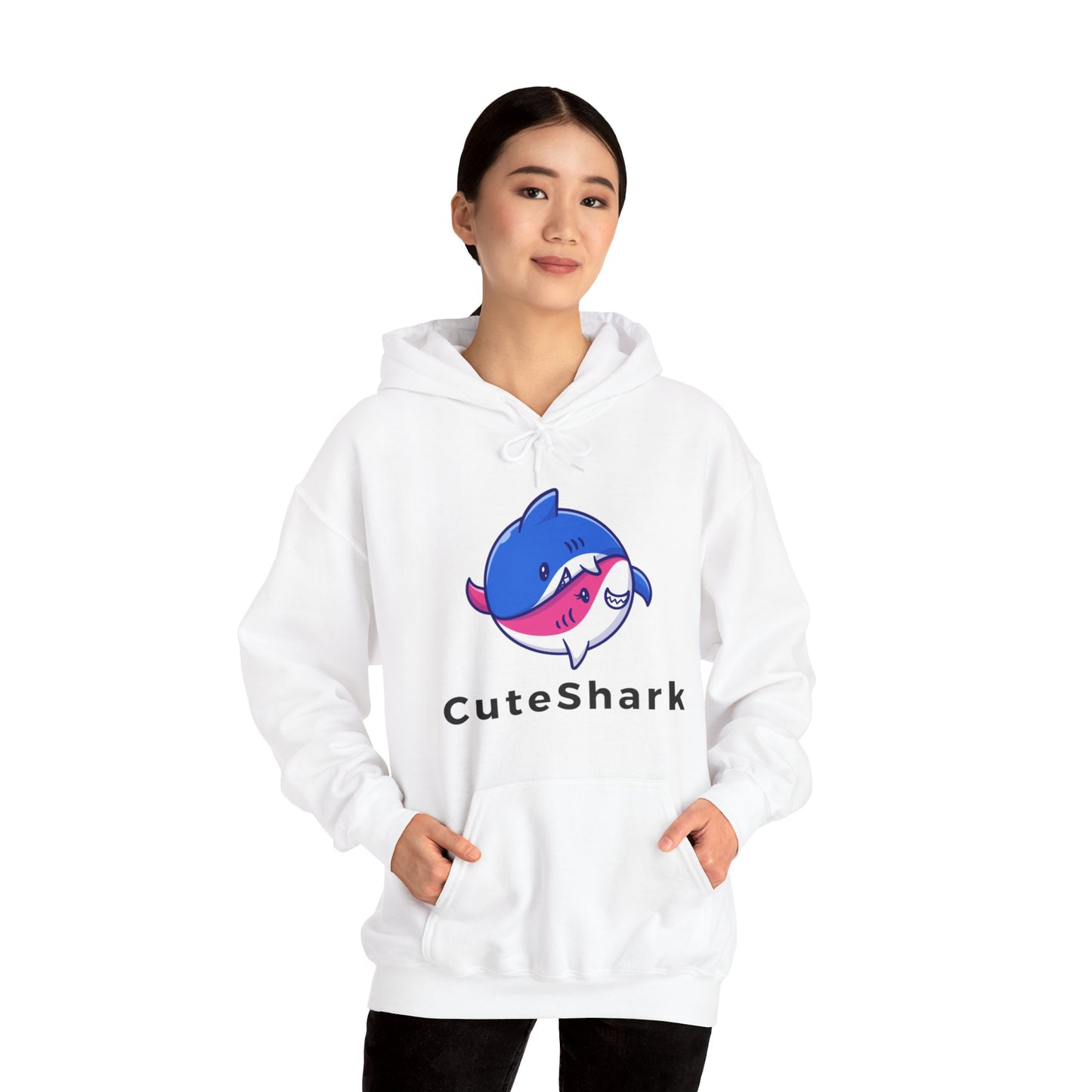 Cute Shark Hooded Sweatshirt - DUGO