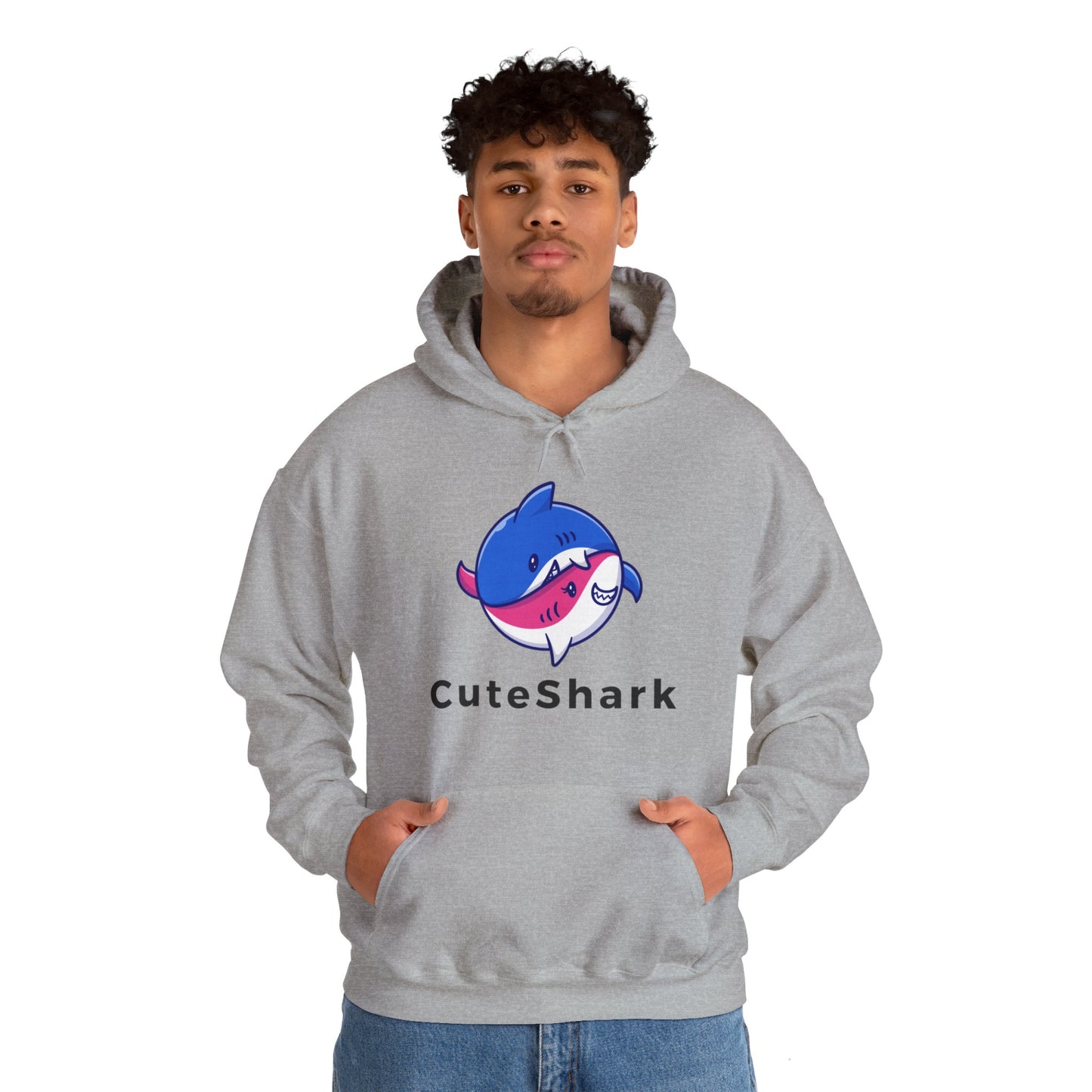 Cute Shark Hooded Sweatshirt - DUGO