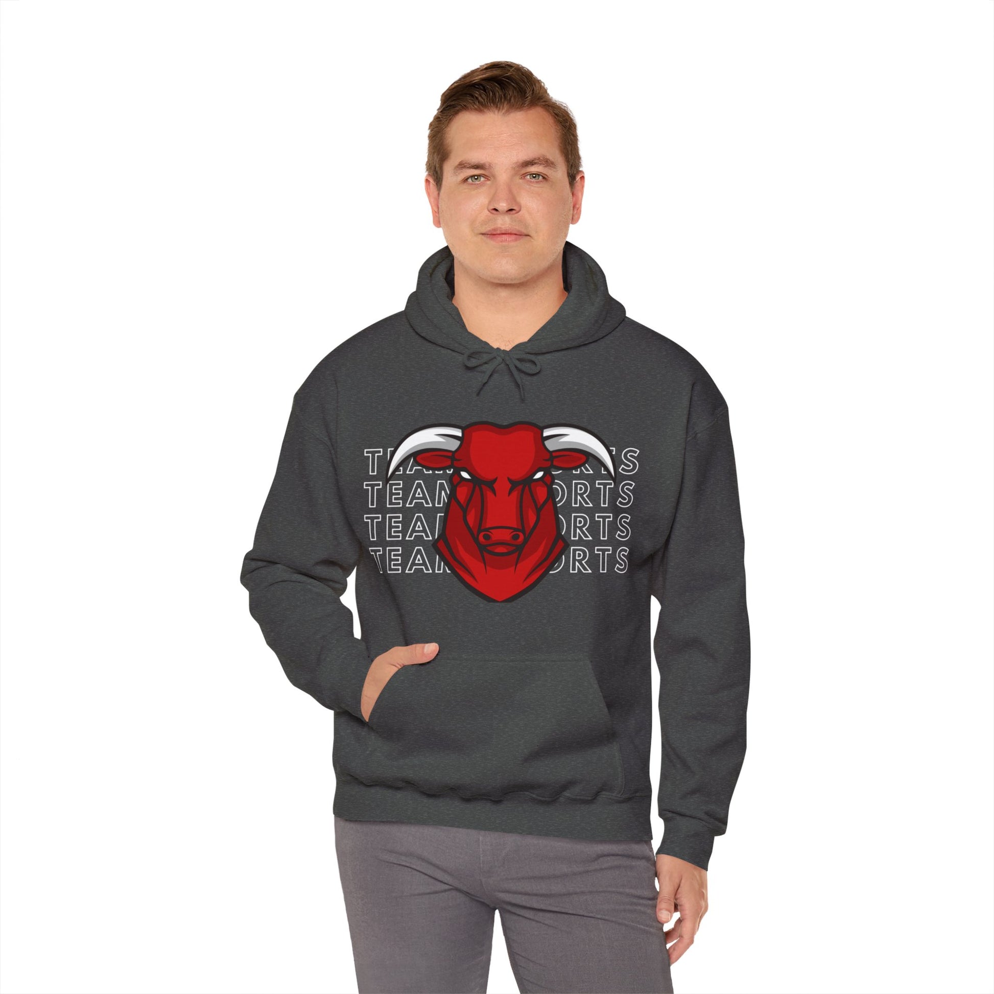 Team Sport Bullhead Hooded Sweatshirt - DUGO