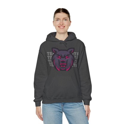 Team Sports Wolf Head Hooded Sweatshirt - DUGO