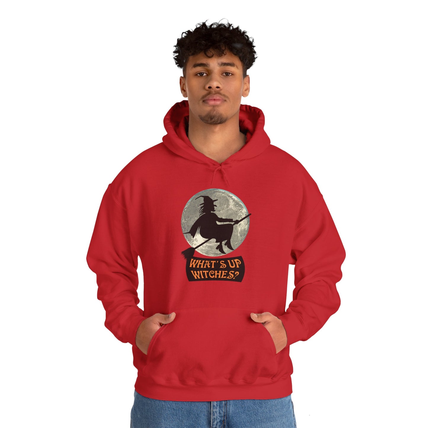 What Up Witches Hooded Sweatshirt - DUGO