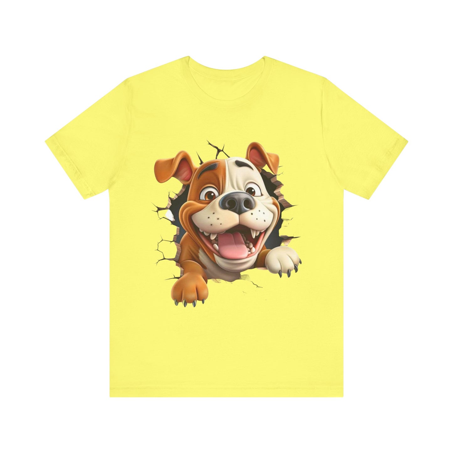 Cute Funny Dog Coming Out Of A Hole Tshirt