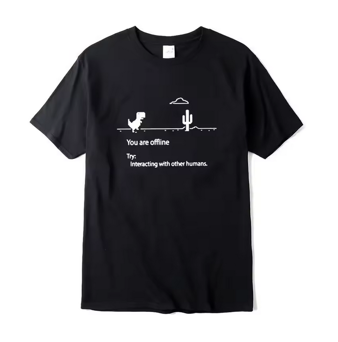 Dinosaur Print Tshirt For Men Funny Graphic