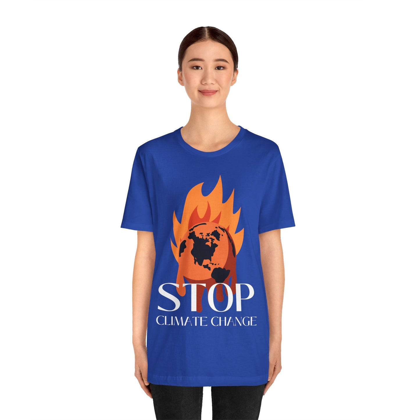 Stop Climate Change Short Sleeve Tshirt - DUGO