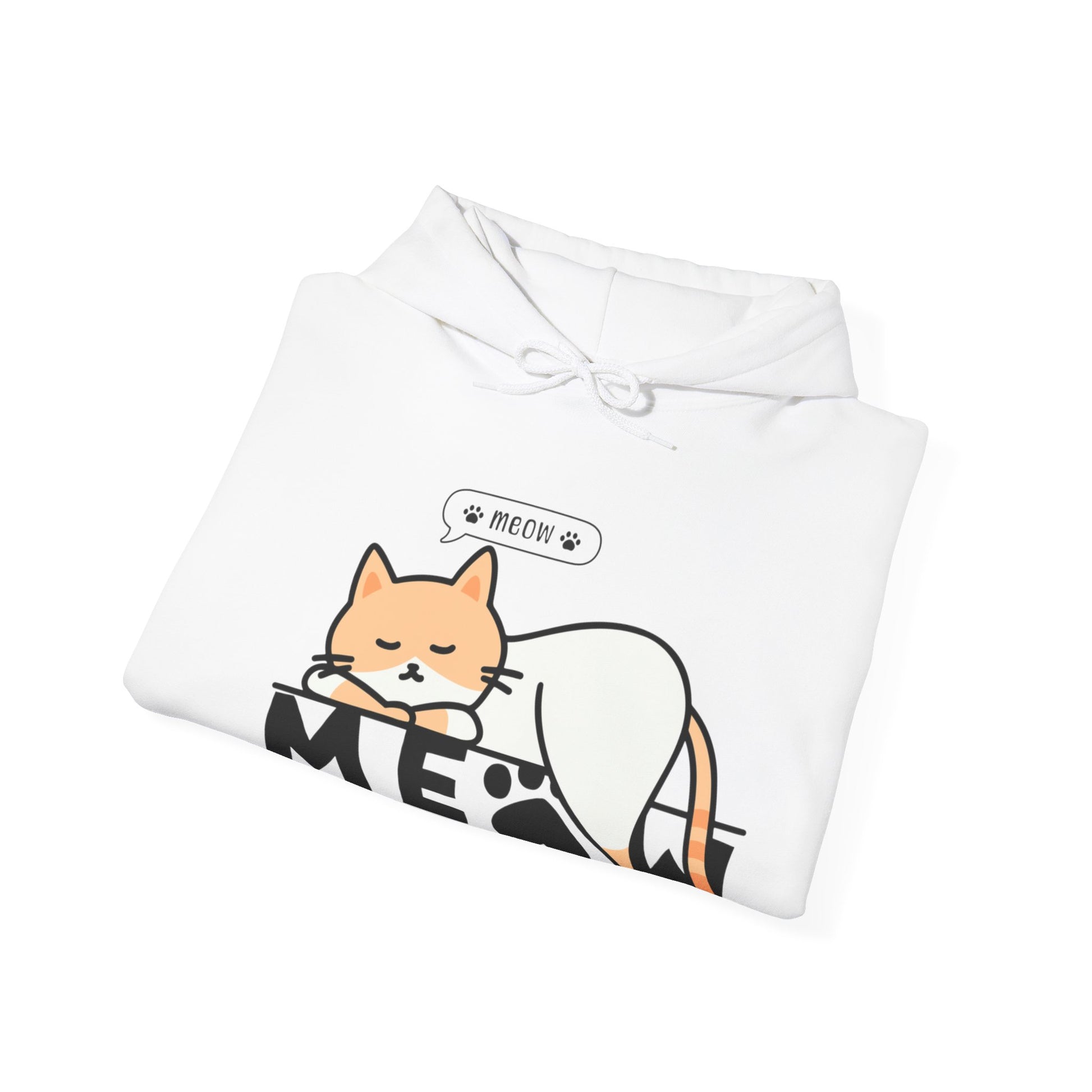 Meow Meow Hooded Sweatshirt - DUGO