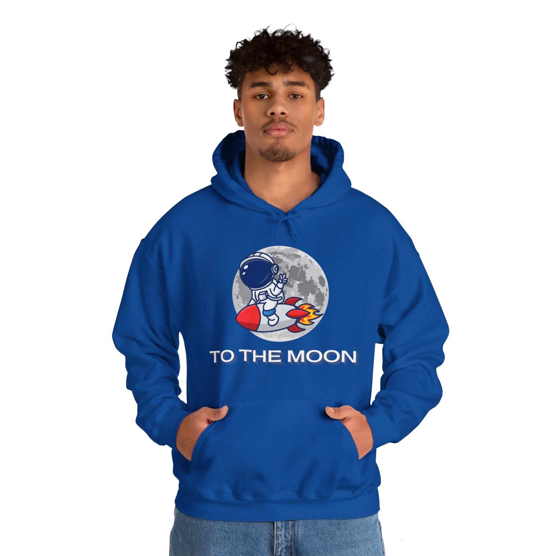 To The Moon Hooded Sweatshirt - DUGO