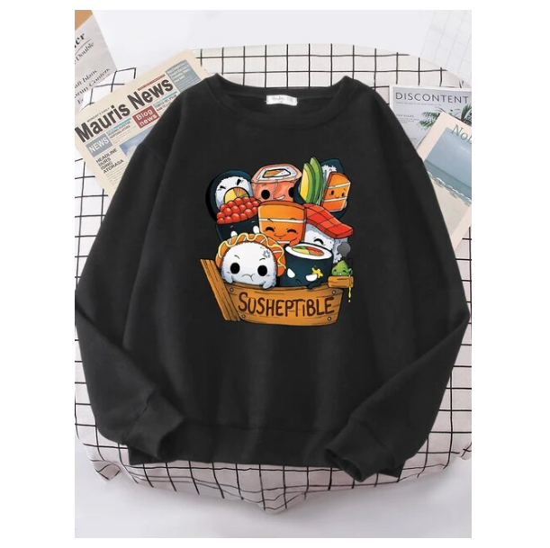 Kawaii Delicious Food Sushi Babys Women Sweatshirt Fashion