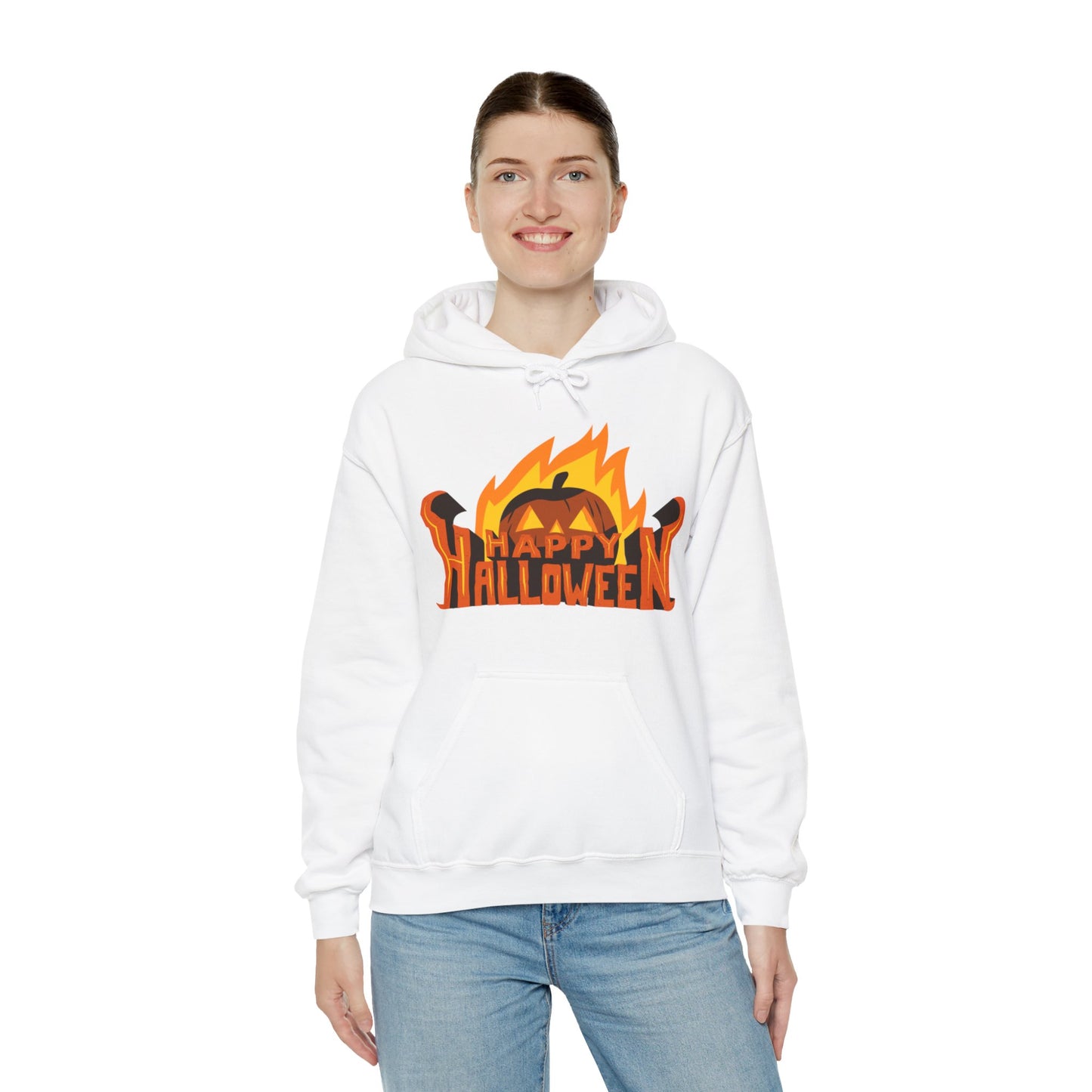 Happy Halloween Hooded Sweatshirt - DUGO