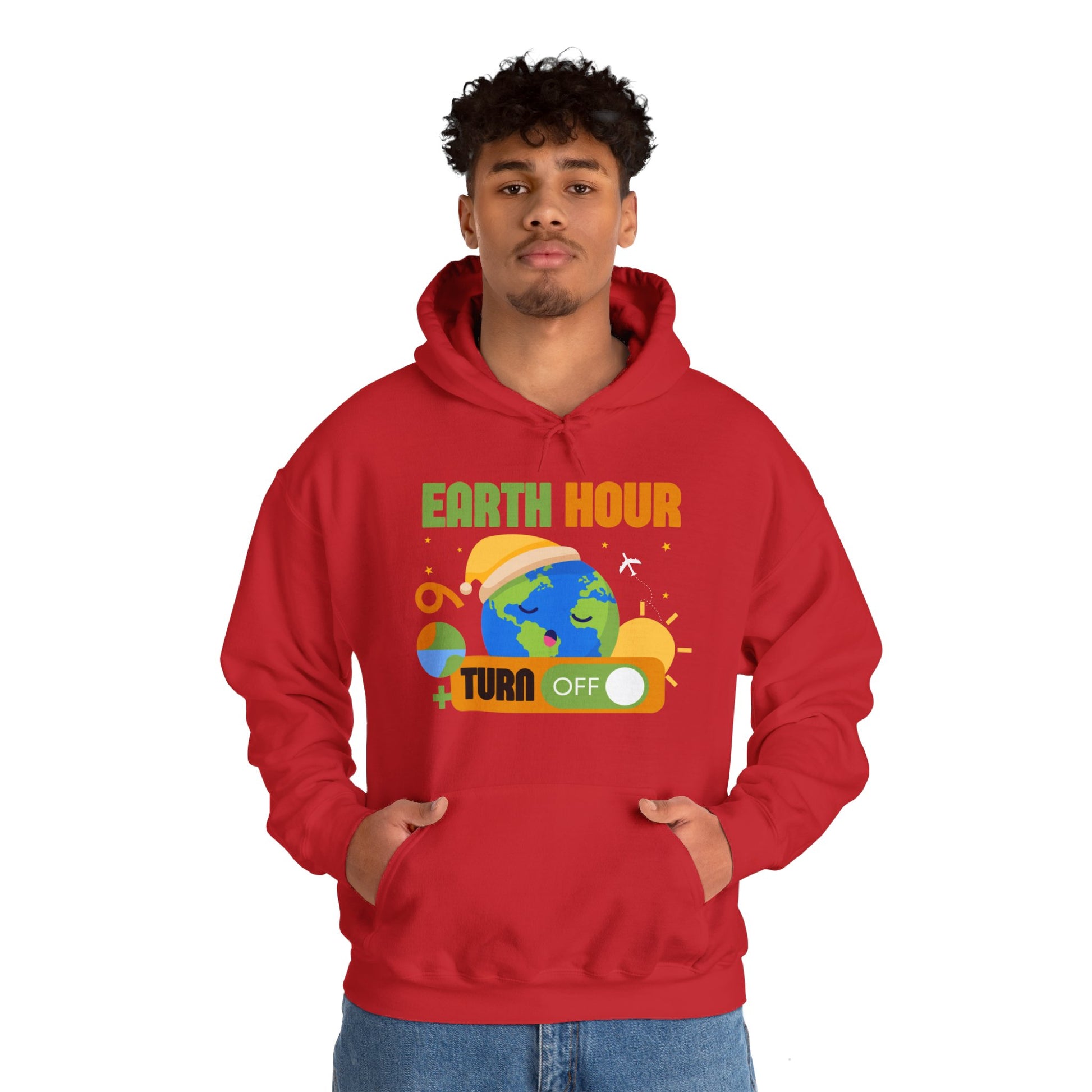 Earth Hour Hooded Sweatshirt Fashion - DUGO