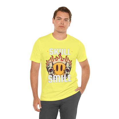 Skull Smile Short Sleeve Tshirt - DUGO