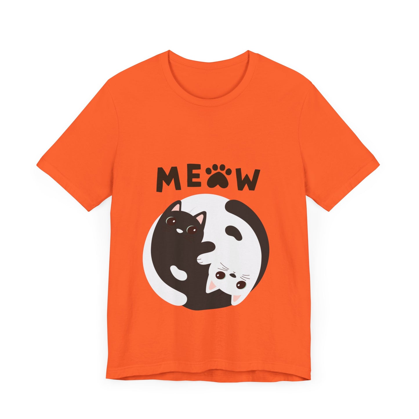 Meow Cat Short Sleeve Tshirt Fashion - DUGO