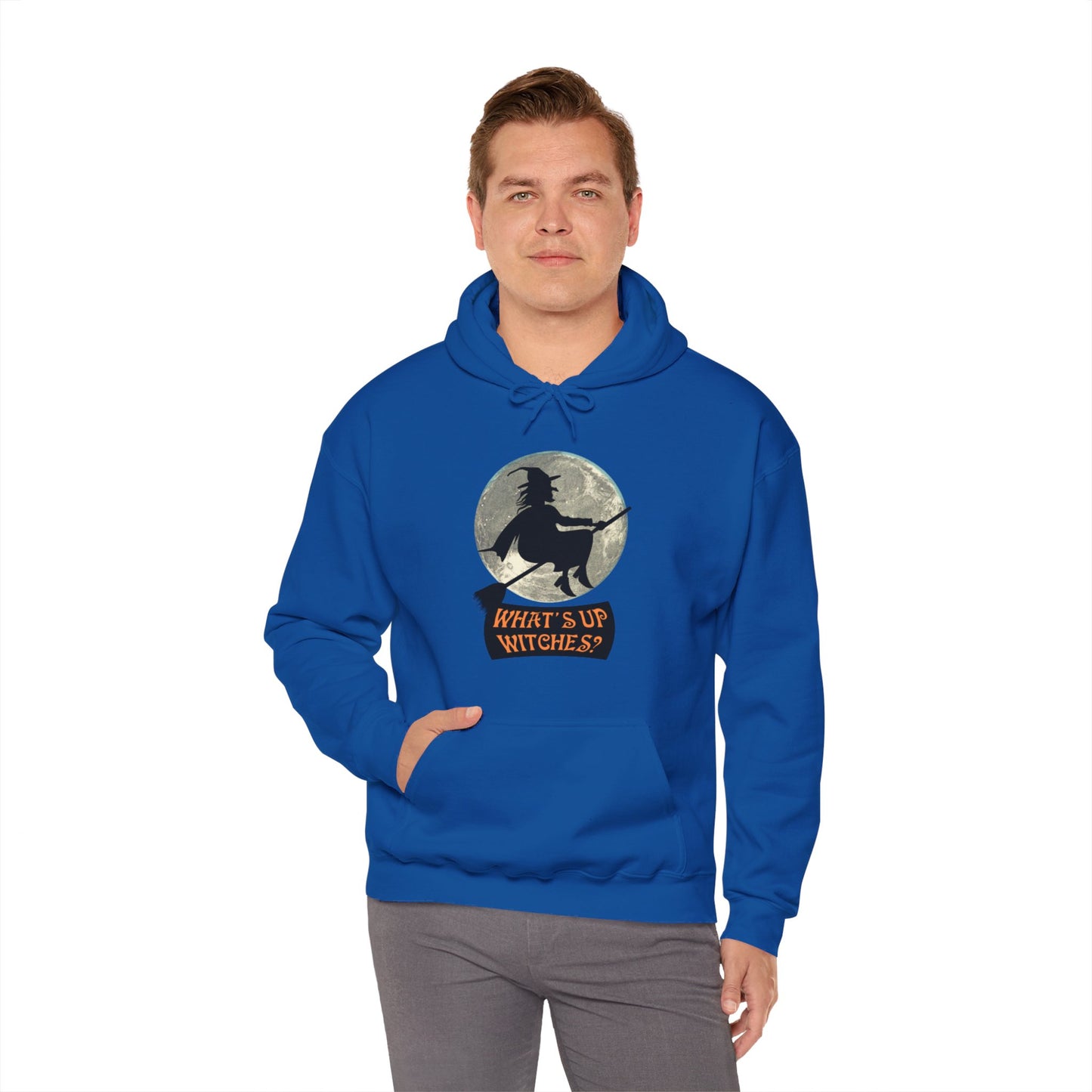 What Up Witches Hooded Sweatshirt - DUGO