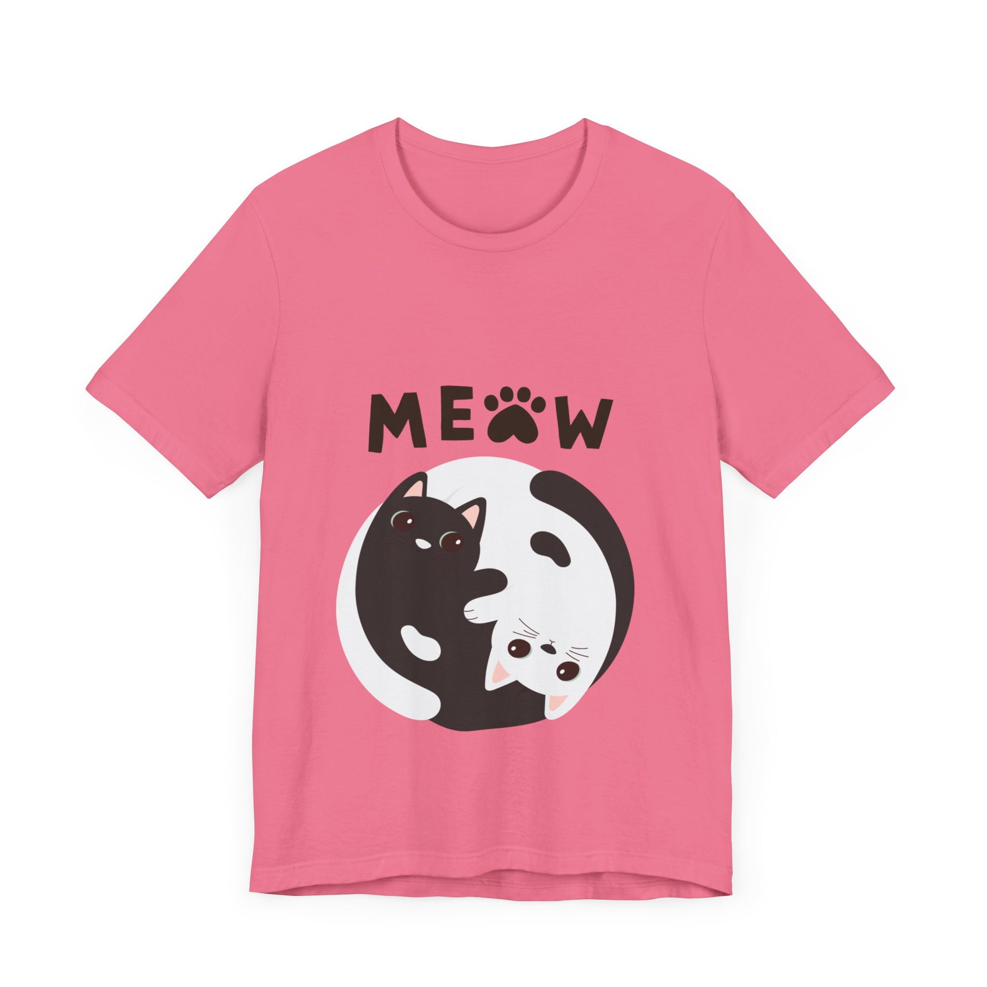 Meow Cat Short Sleeve Tshirt Fashion - DUGO