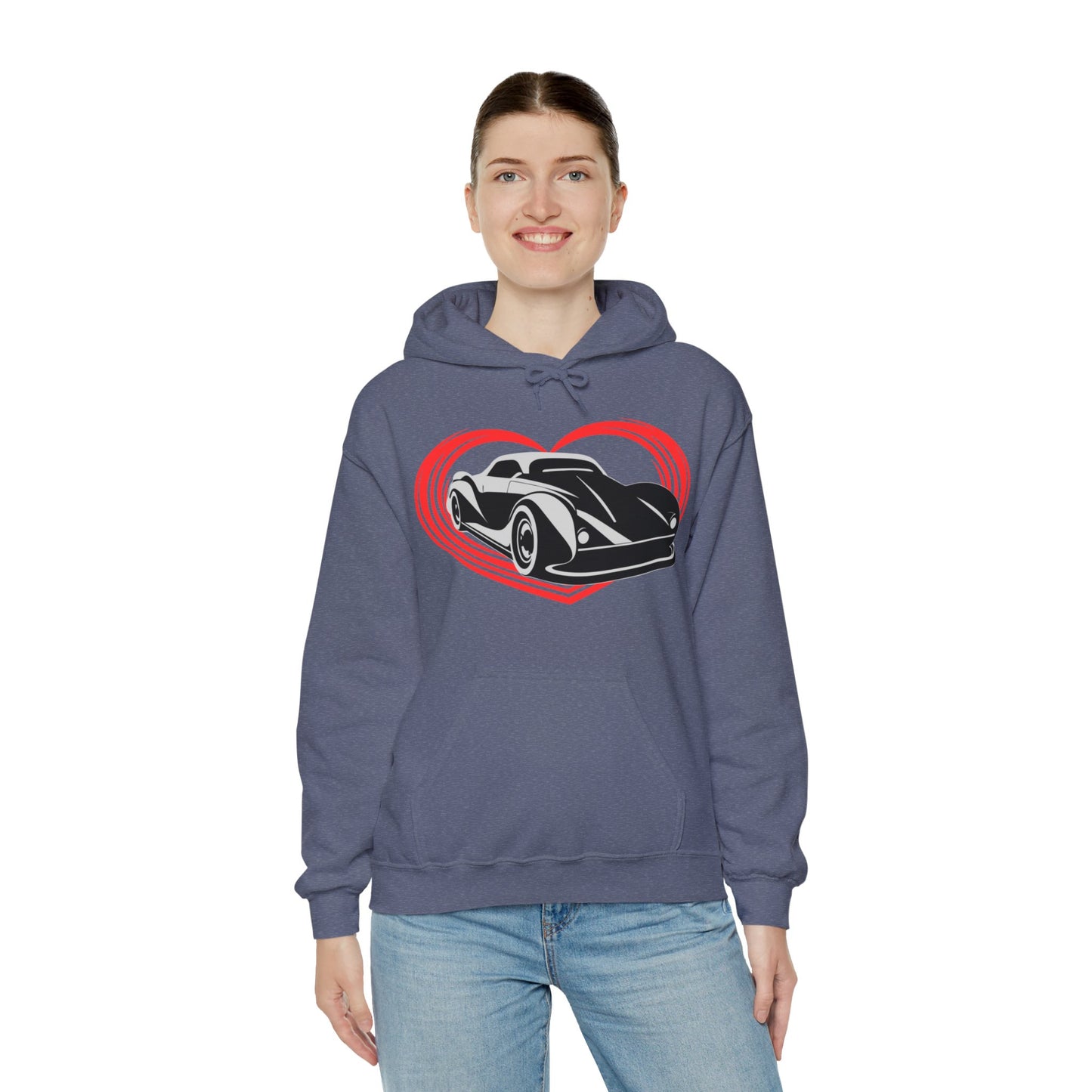 Love Car Hooded Sweatshirt - DUGO