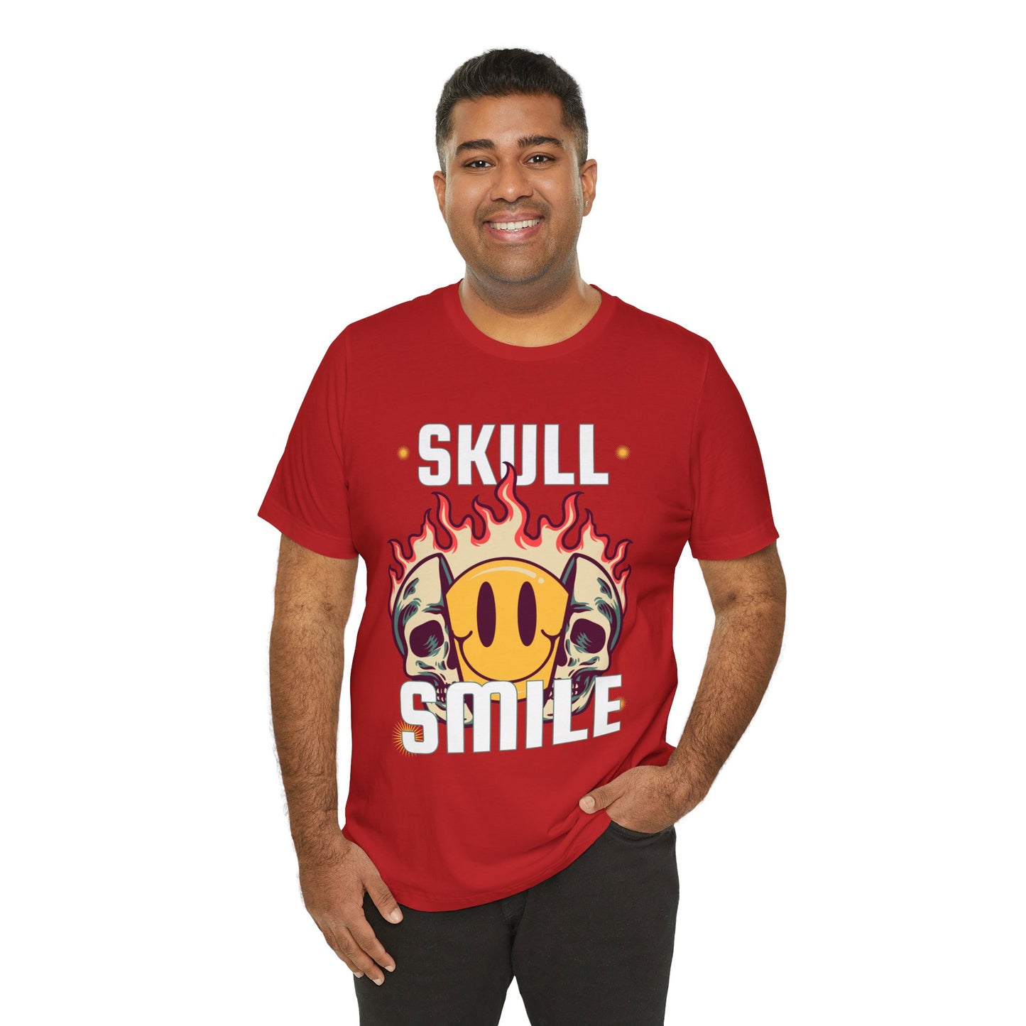 Skull Smile Short Sleeve Tshirt - DUGO