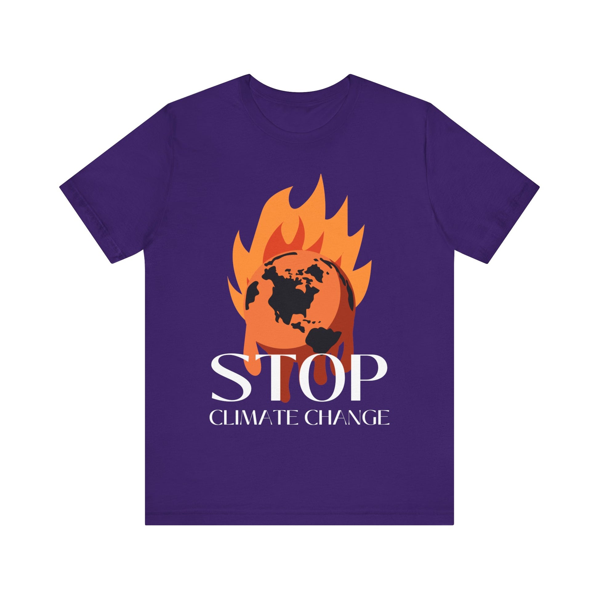 Stop Climate Change Short Sleeve Tshirt - DUGO