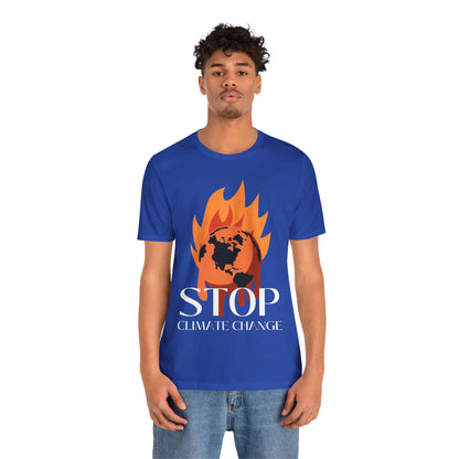 Stop Climate Change Short Sleeve Tshirt - DUGO