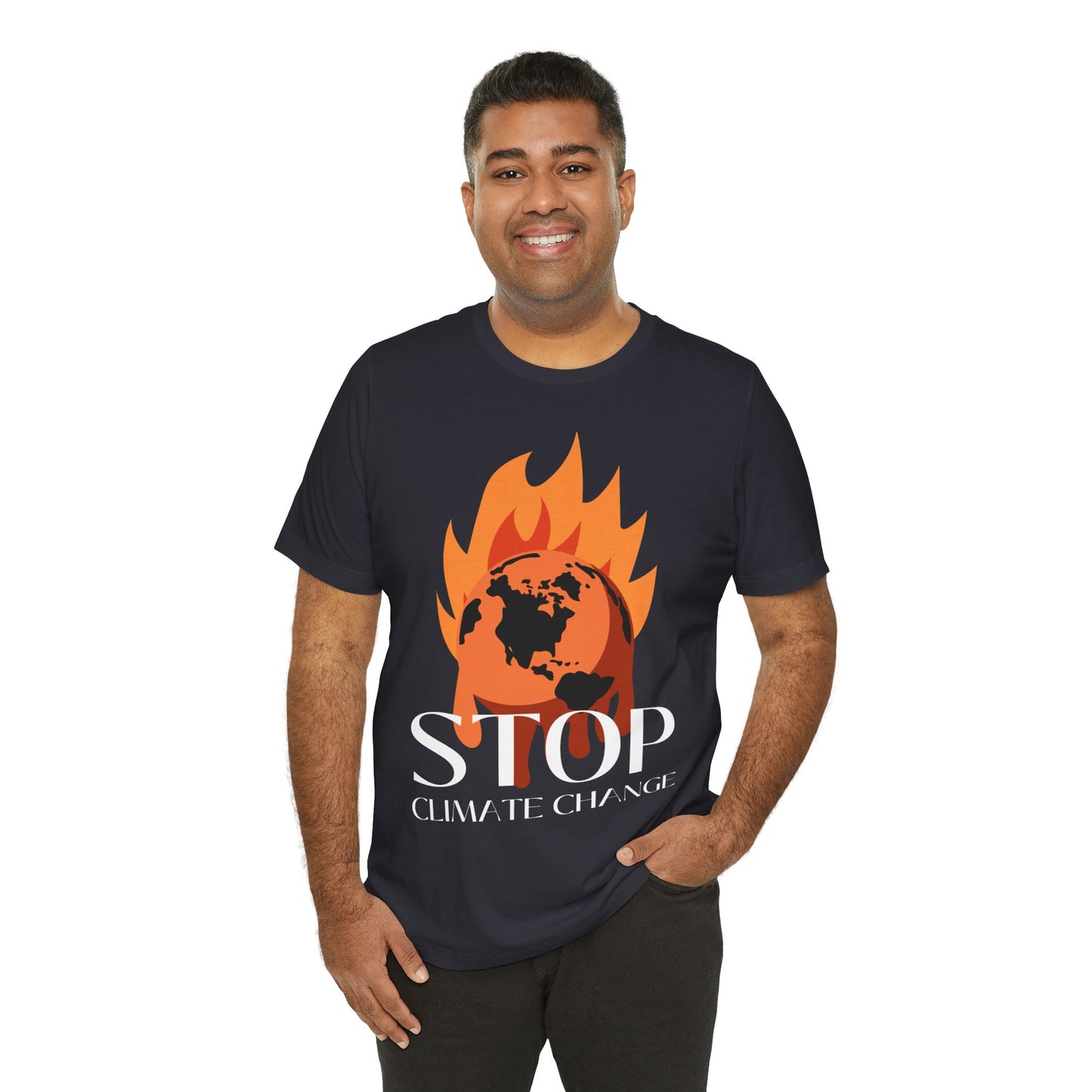 Stop Climate Change Short Sleeve Tshirt - DUGO