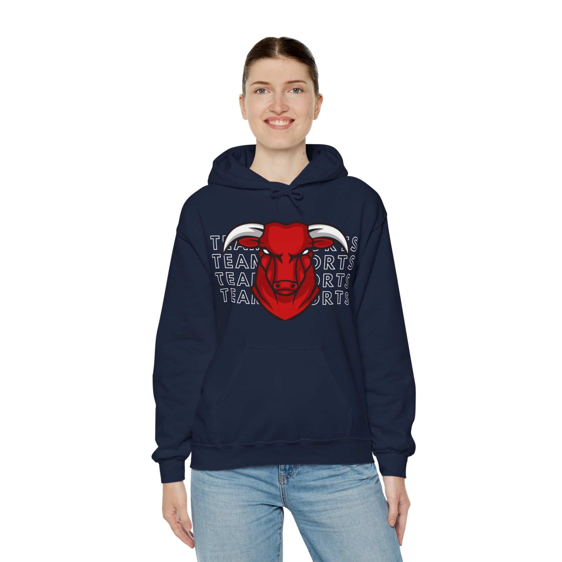 Team Sport Bullhead Hooded Sweatshirt - DUGO