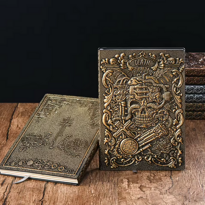 Journal Embossed Writing Notebook Handmade Leather Cover Diary Gift