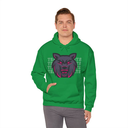 Team Sports Wolf Head Hooded Sweatshirt - DUGO