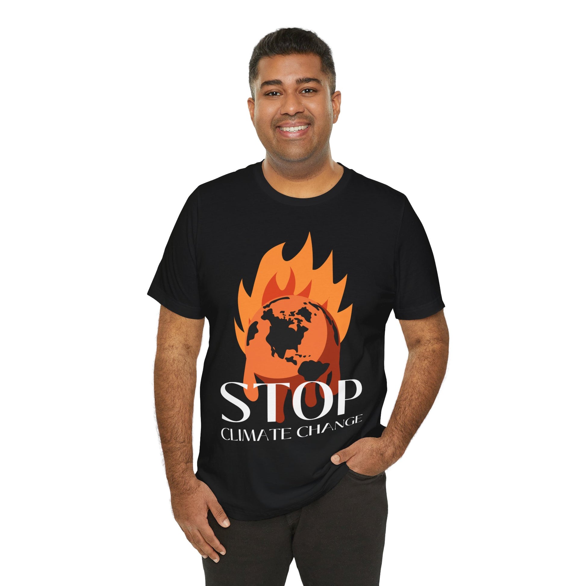 Stop Climate Change Short Sleeve Tshirt - DUGO