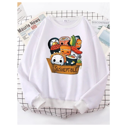 Kawaii Delicious Food Sushi Babys Women Sweatshirt Fashion