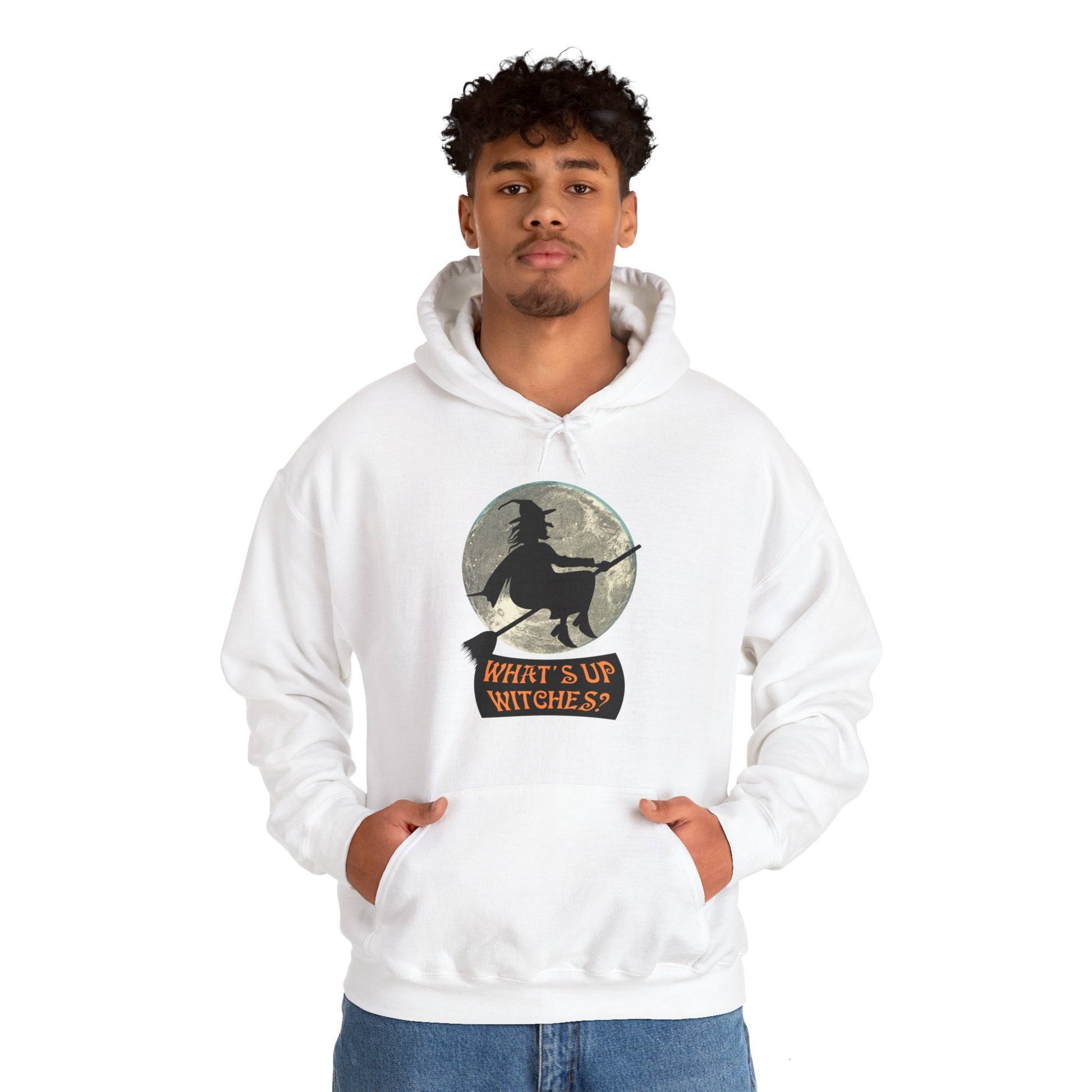 What Up Witches Hooded Sweatshirt - DUGO