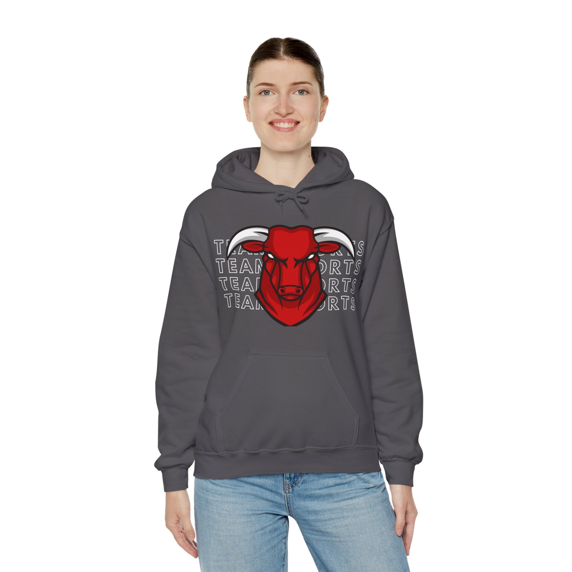 Team Sport Bullhead Hooded Sweatshirt - DUGO