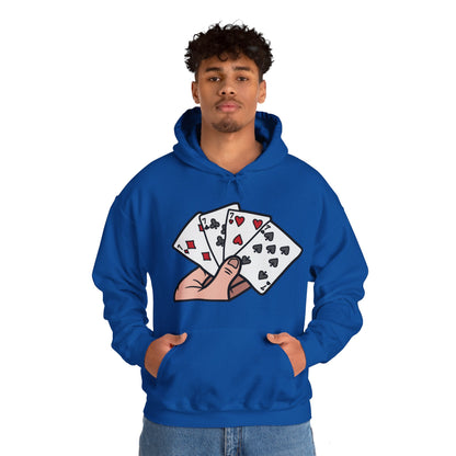 Poker Hooded Sweatshirt Fashion - DUGO