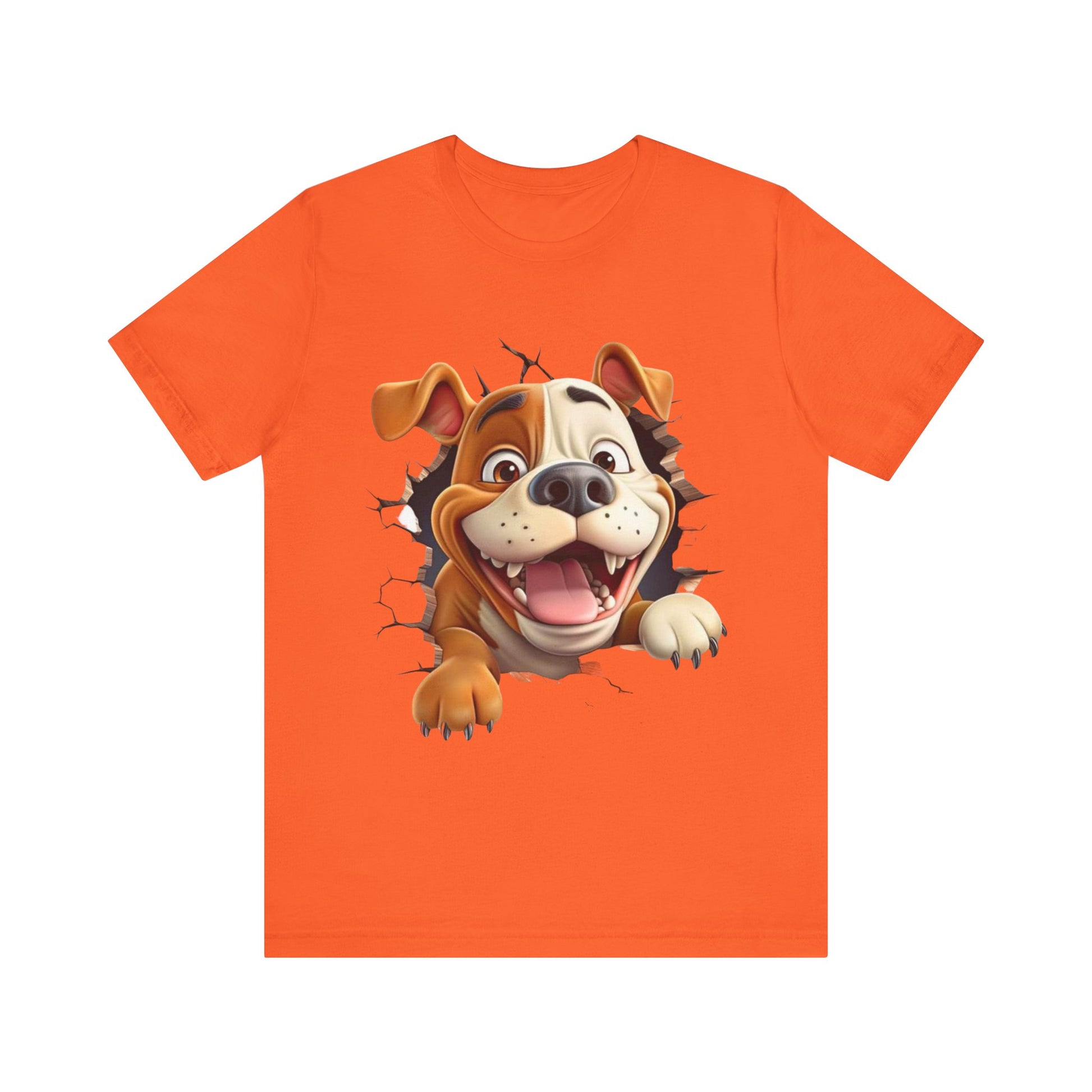 Cute Funny Dog Coming Out Of A Hole Tshirt