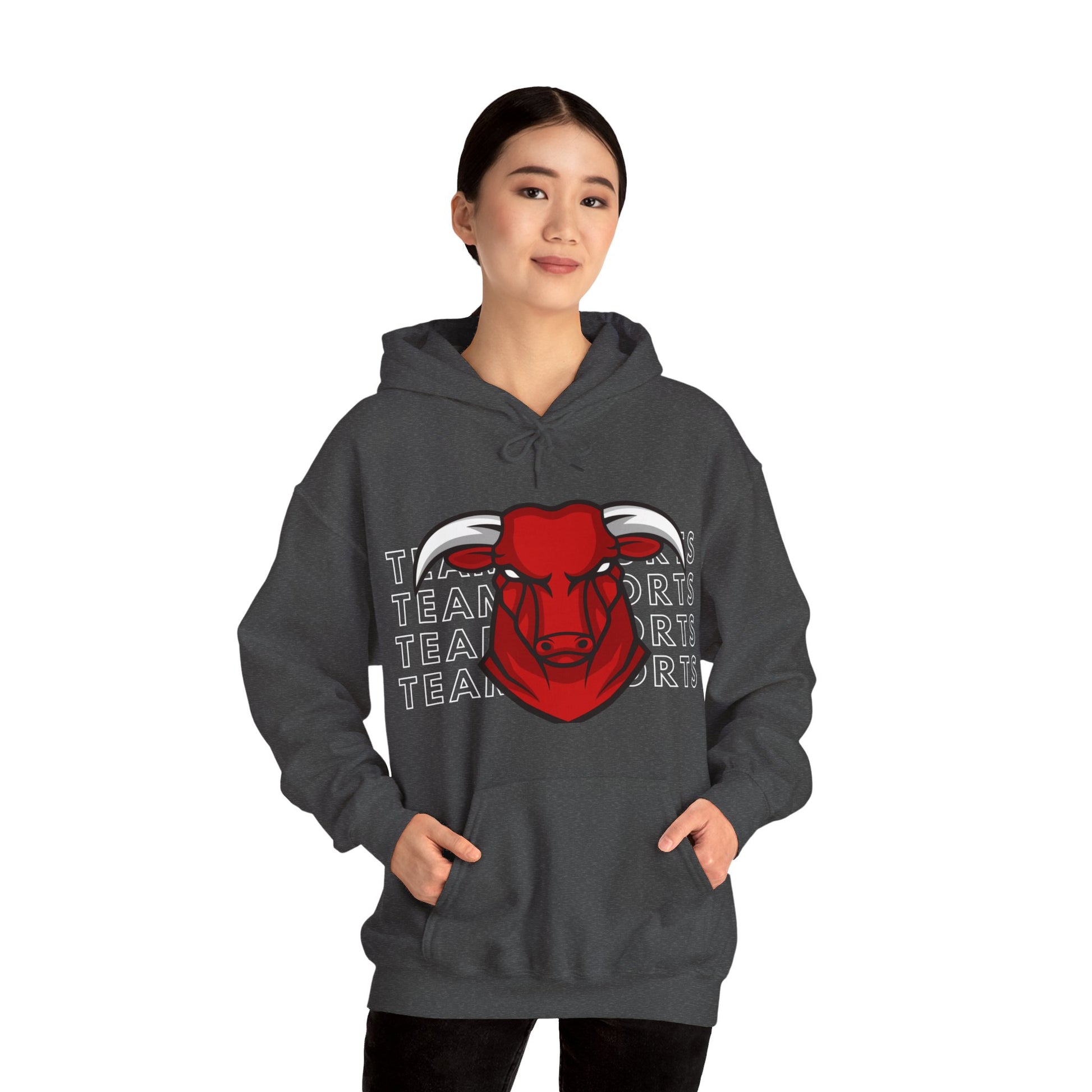 Team Sport Bullhead Hooded Sweatshirt - DUGO