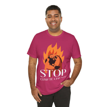 Stop Climate Change Short Sleeve Tshirt - DUGO