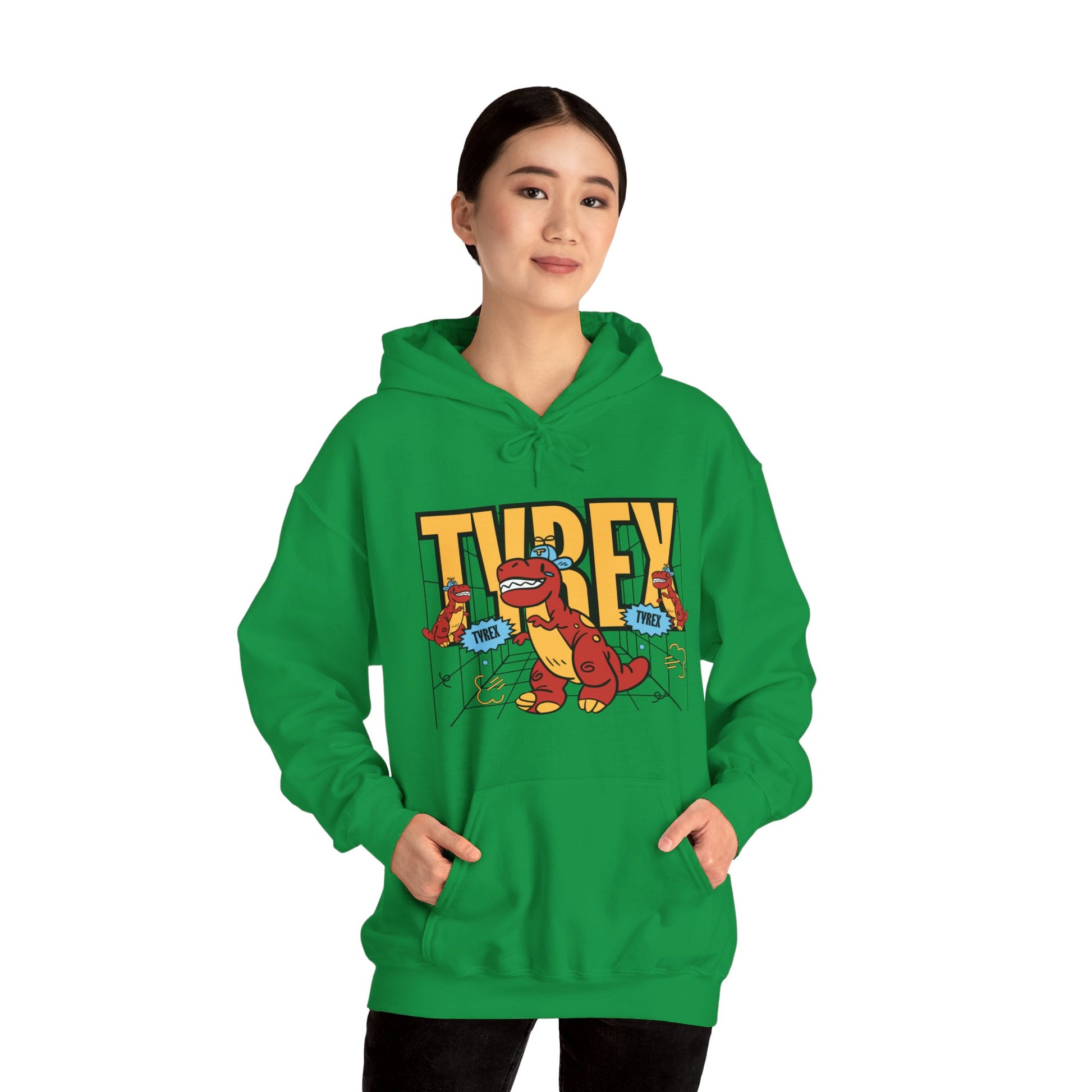 Tyrex Funny Hooded Sweatshirt - DUGO