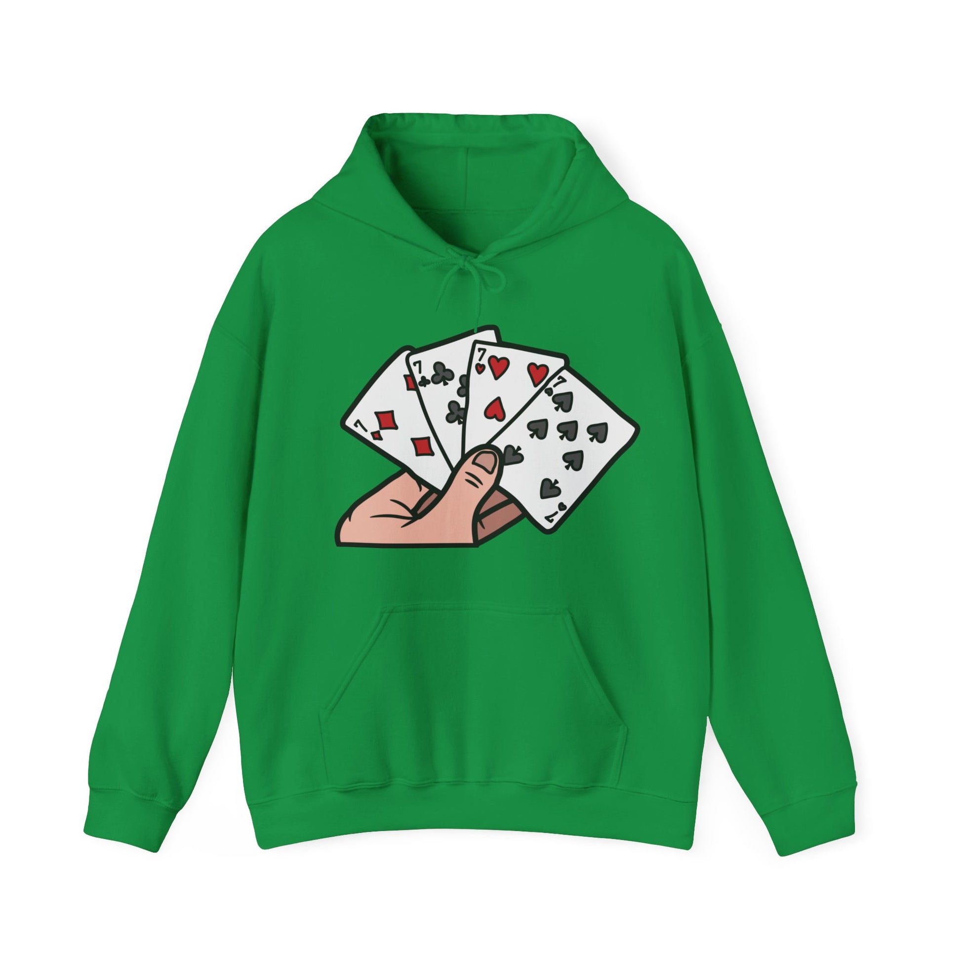 Poker Hooded Sweatshirt Fashion - DUGO