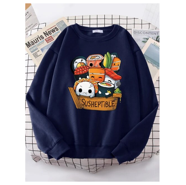 Kawaii Delicious Food Sushi Babys Women Sweatshirt Fashion