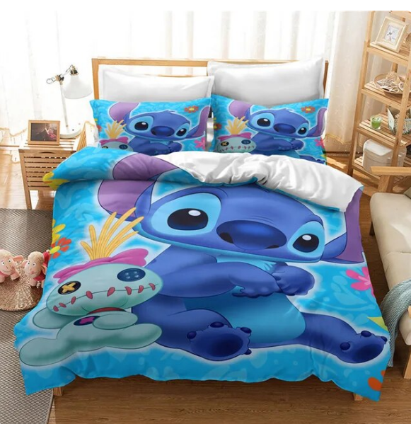 Disney Lilo Stitch Bedding Set For Bedroom Funny