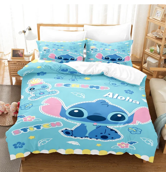 Disney Stitch Bedding Set For Bedroom - DUGO