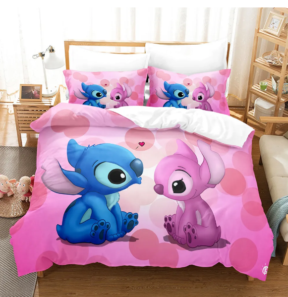 Disney Lilo Stitch Bedding Set Duvet Covers Pillowcases Cartoon