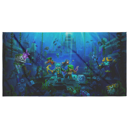 Beach Towel Minecraft Under The Ocean - DUGO