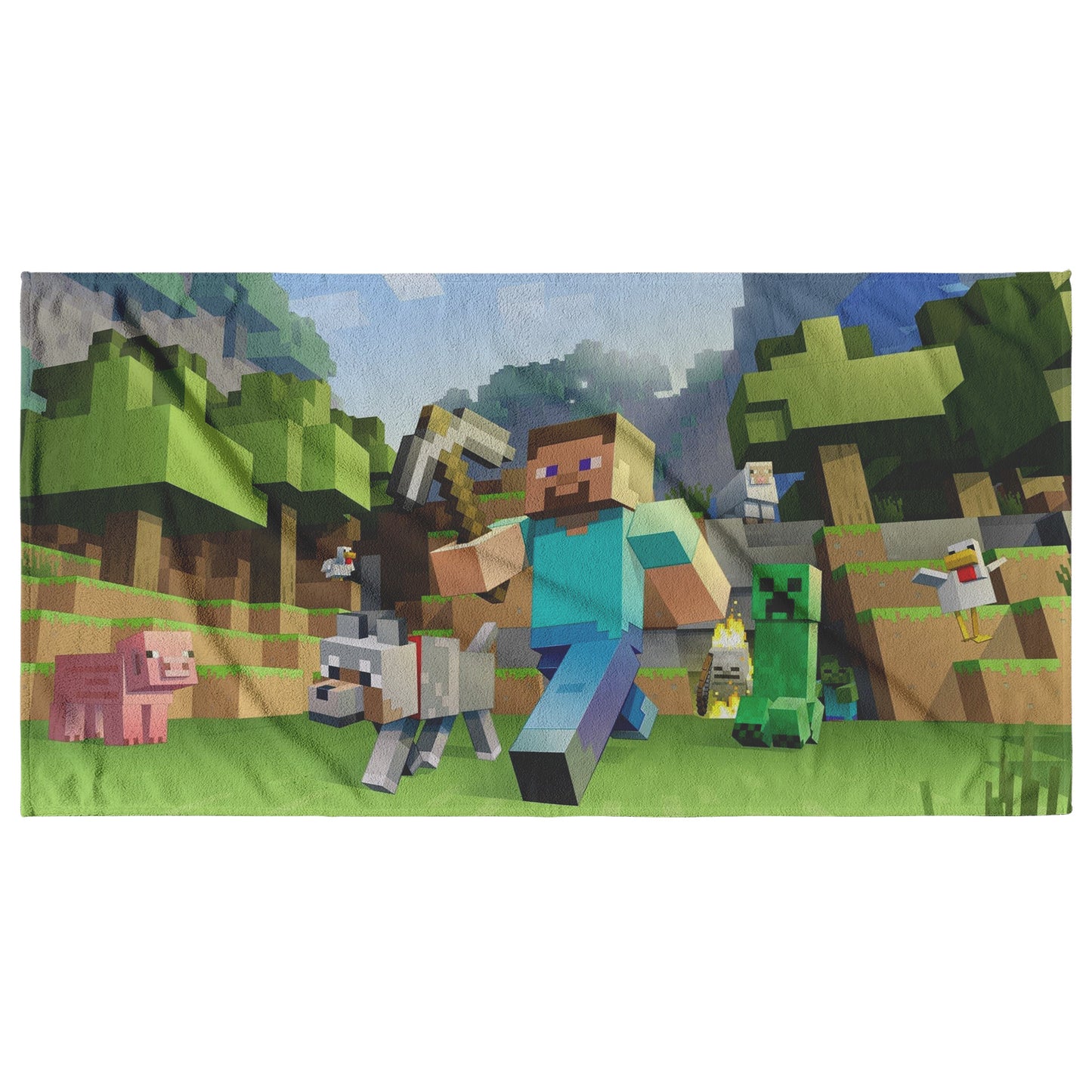 Beach Towel Print Minecraft 3D - DUGO