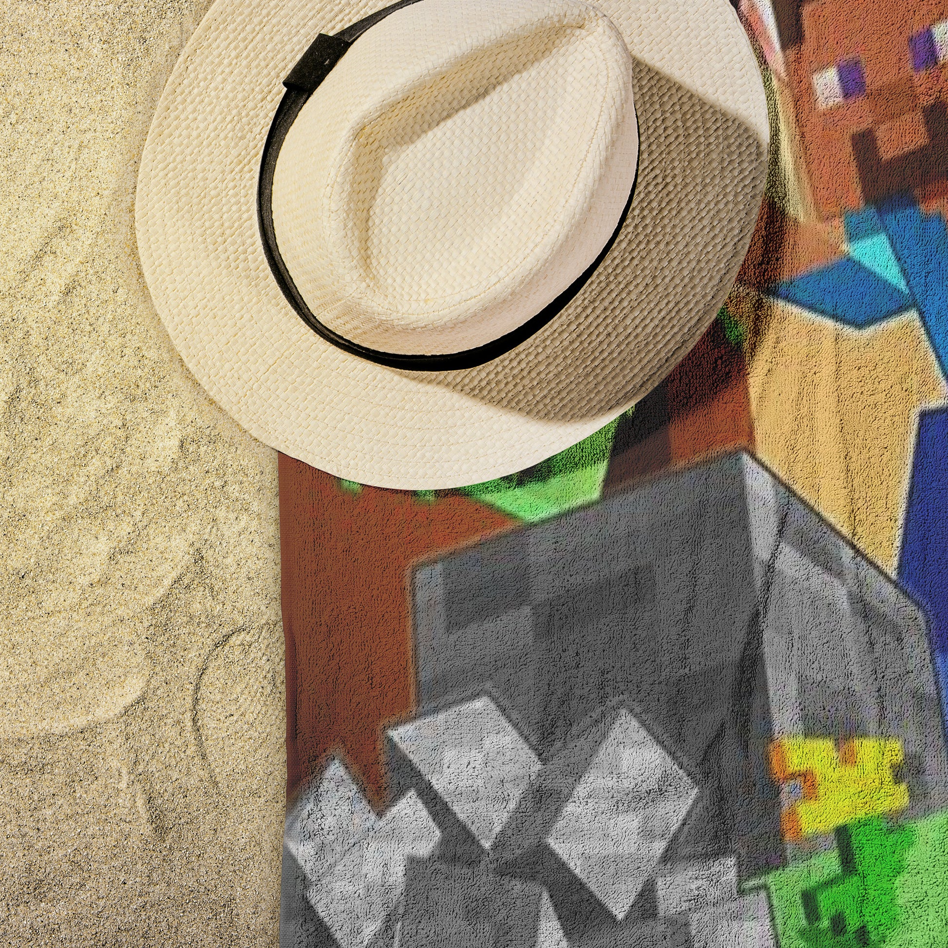 Beach Towel Print Minecraft Unique - DUGO
