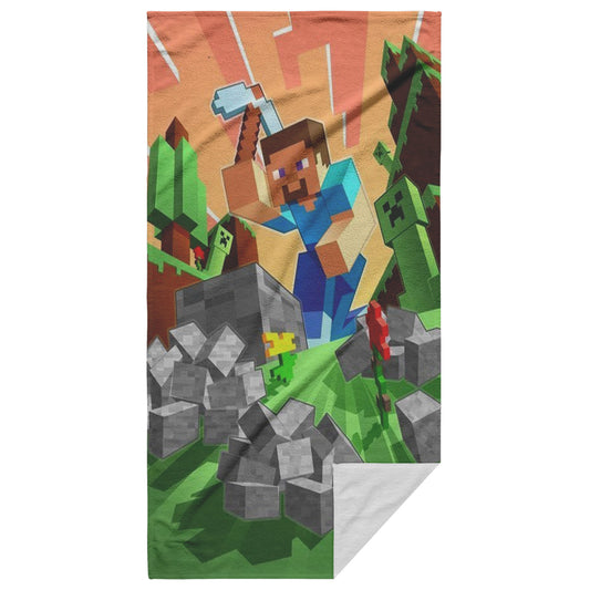 Beach Towel Print Minecraft Unique - DUGO