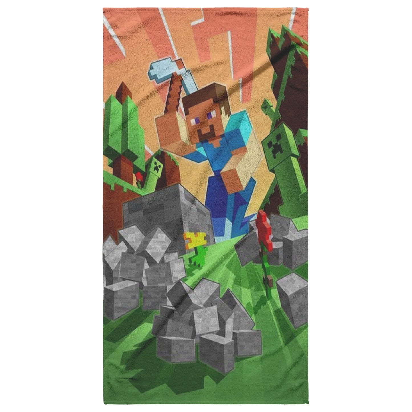 Beach Towel Print Minecraft Unique - DUGO